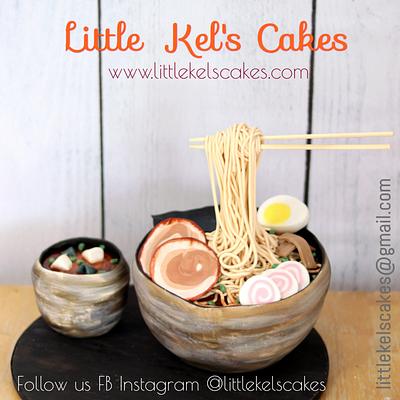Love for a bowl of Japanese Ramen  - Cake by Little Kel's Cakes