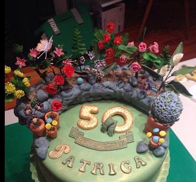 Garden themed birthday cake - Cake by Jean