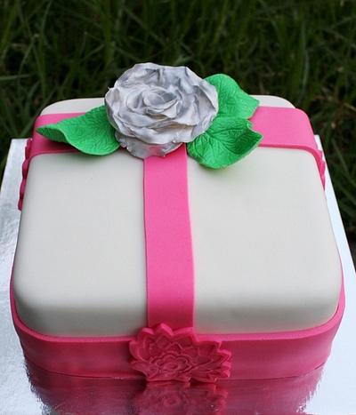Silver Rose Birthday Cake - Cake by Sassy Cakes and Cupcakes (Anna)