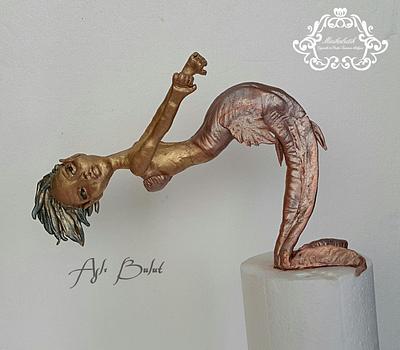 Bronze Mermaid figure - Cake by aslibult
