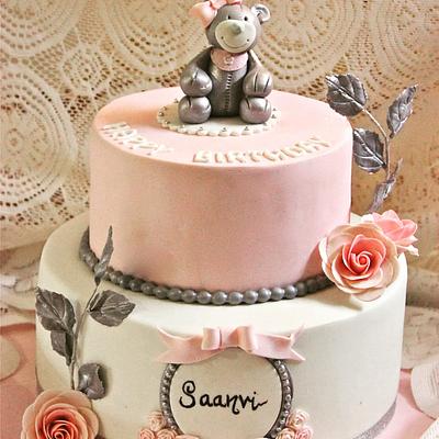 Pink and silver birthday - Cake by Sugar Stories