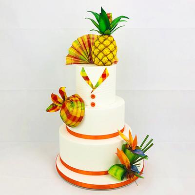 Wedding cake madras - Cake by Cindy Sauvage 