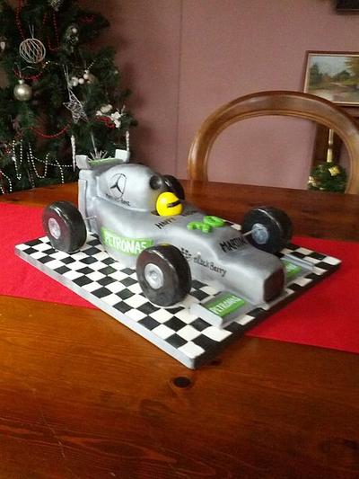 Lewis Hamilton Formula 1 cake - Cake by Occasion Cakes by naomi