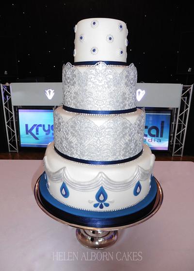 Fusion wedding cake   - Cake by Helen Alborn  