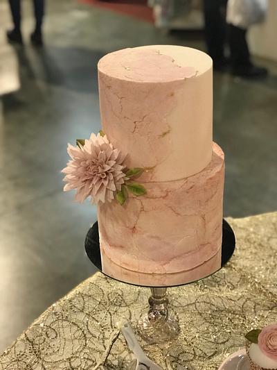 Dhalia and pink stone - Cake by Griselda de Pedro