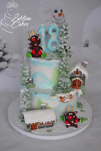 Happy Winter Cake - Cake by Zaklina