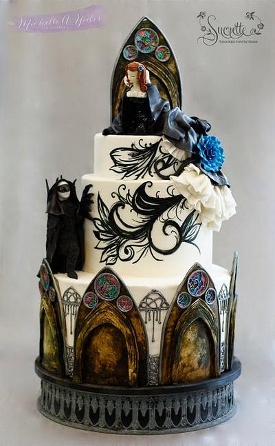 Gothic Wedding - Cake by Sucrette, Tailored Confections
