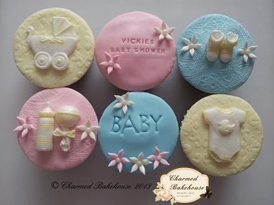 Baby Shower Cupcakes - Cake by Charmed Bakehouse