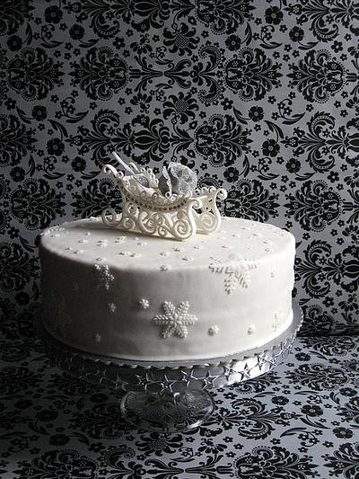 Winter birthday cake - Cake by Wanda