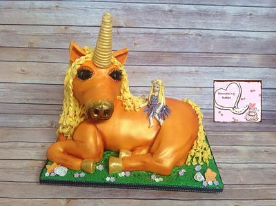 Orange unicorn! - Cake by Emmazing Bakes