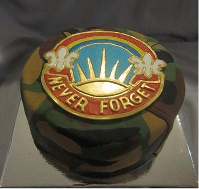 Never Forget army cake - Cake by Reveriecakes