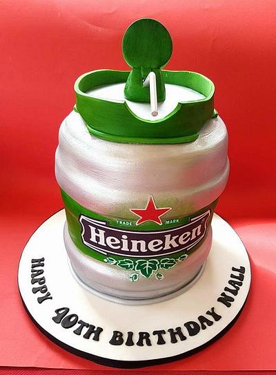 Heineken Keg Cake - Cake by Cakes Glorious Cakes
