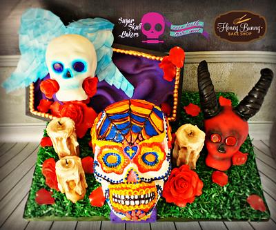 Sugar Skull Bakers 2015 -From the Grave - Cake by Honey Bunny Bake Shop