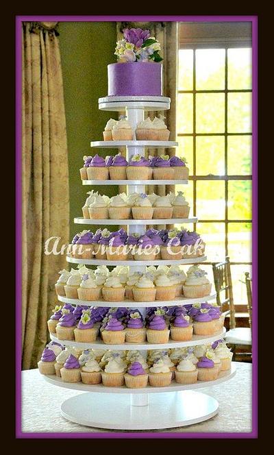  Wedding cake and cupcake tower - Cake by Ann-Marie Youngblood