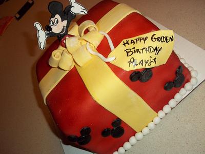 Mickey Mouse Gift Cake - Cake by cakes by khandra
