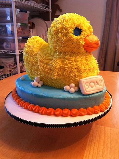 Duck Baby Shower Cake - Cake by Becky Pendergraft