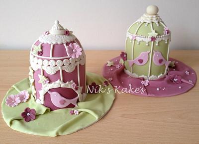 Mini Birdcages   - Cake by Nikskakes