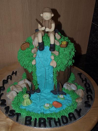 fishermans giant cupcake - Cake by Deb-beesdelights