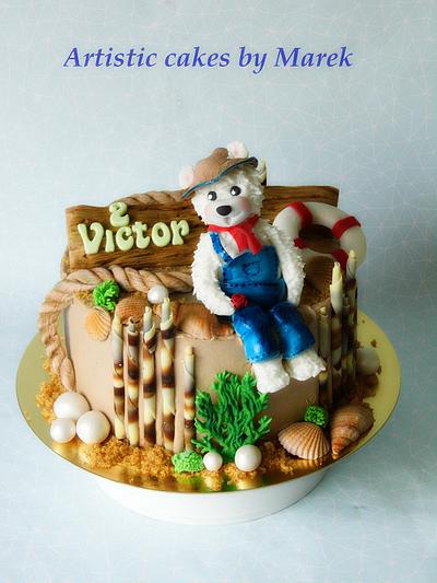 Birthday bear 2 - Cake by Marek