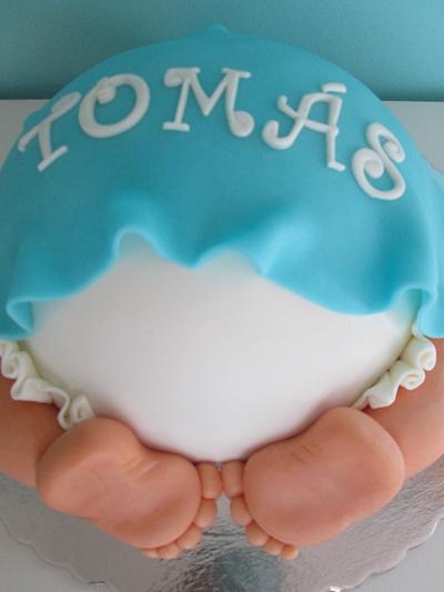 Blue Baby Shower - Cake by Amores com Açúcar