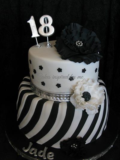 Black and white elegance - Cake by Cakes Inspired by me