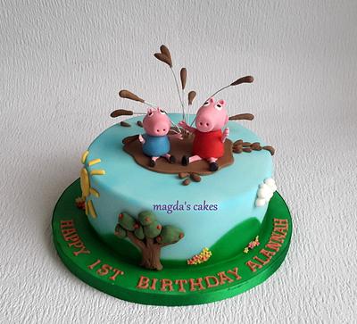 Peppa pig cake - Cake by Magda's Cakes (Magda Pietkiewicz)