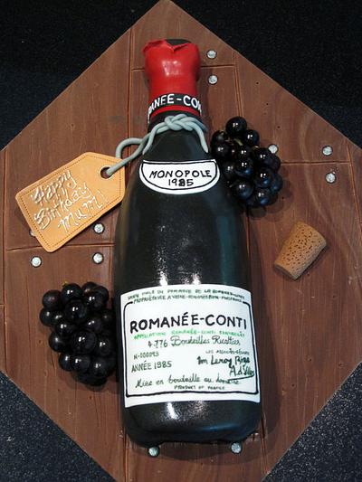 Romanee-Conti Wine Bottle - Cake by Nicholas Ang