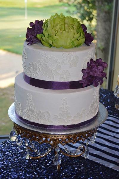 Lime and Purple - Cake by Kim Leatherwood