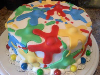 Paintball cake - Cake by Kristi