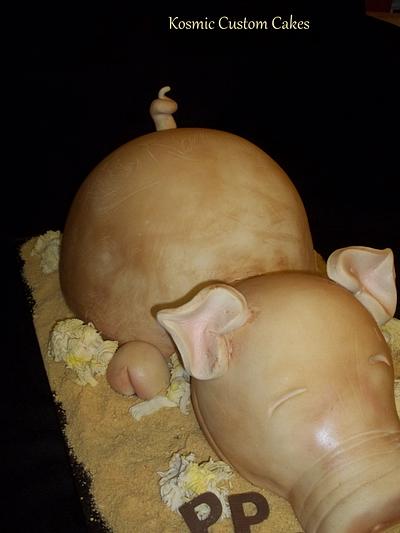 Oink Oink - Cake by Kosmic Custom Cakes