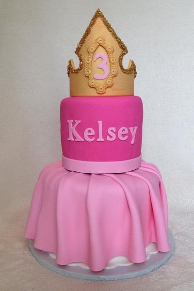 Sleeping Beauty Dress and Crown Birthday Cake - Cake by Dakota's Custom Confections