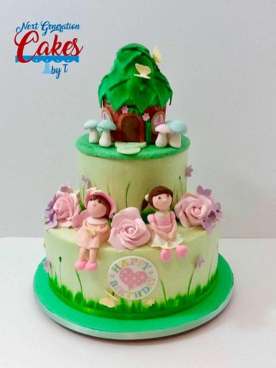 Woodland/fairy birthday cake - Cake by Teresa Davidson