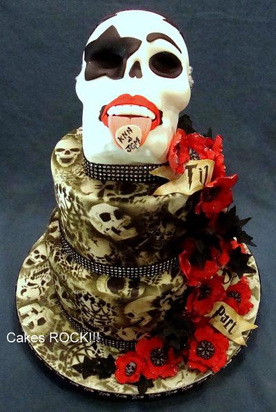 Starchild Rock 'n' Roll Wedding Cake - Cake by Cakes ROCK!!!  