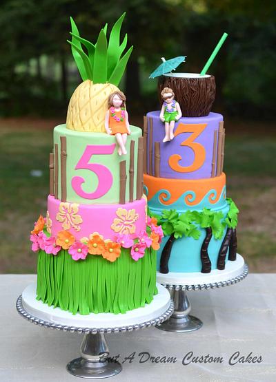 Luau Birthday party - Cake by Elisabeth Palatiello