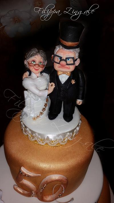 50 th wedding  - Cake by filippa zingale