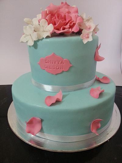 Pastel Engagement - Cake by cakecottageindia