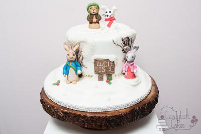 Peter Rabbit in the snow - Cake by Kathryn