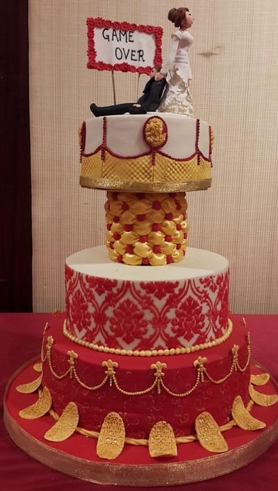Game over  wedding cake - Cake by Aakanksha