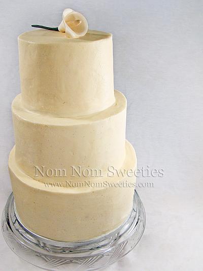 Modern Wedding Cake - Cake by Nom Nom Sweeties