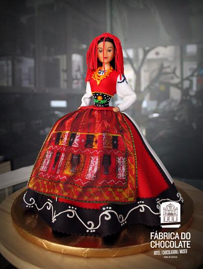 A Vianesa - Portuguese folk dancer doll cake - Cake by TheChocolateHotel