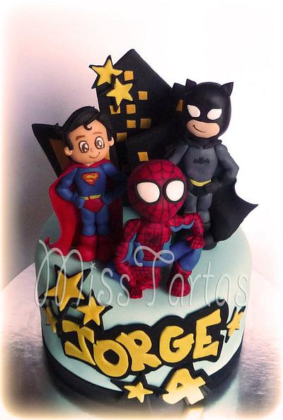superheros!! - Cake by elena