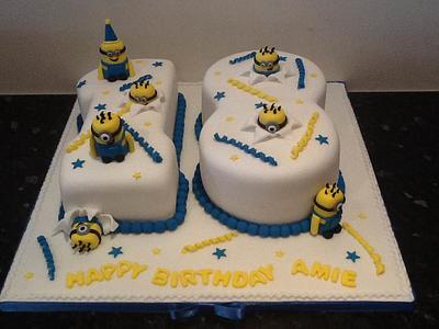 Mini minions cake - Cake by cupcakecarousel