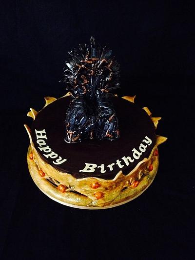 Game of Thrones - Iron Throne - Cake by Lesley