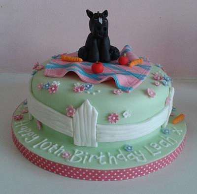 Birthday Pony 2 - Cake by Laura