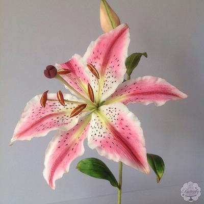 Stargazer Lily - Cake by Butterfly Cakes and Bakes