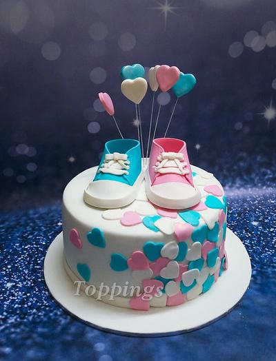 Baby shower cake - Cake by toppings