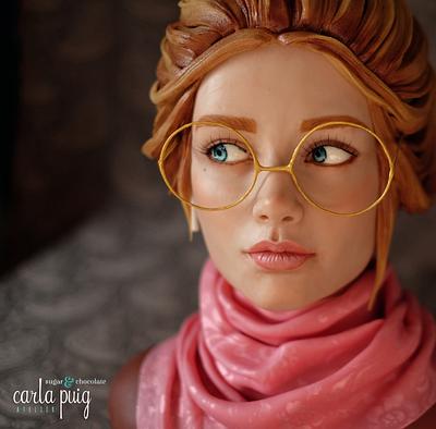 Colette - chocolate bust - Cake by Carla Puig