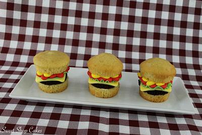 Hamburger Cupcakes  - Cake by Sweet Shop Cakes