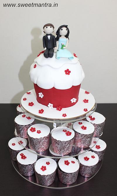 Giant cupcake cake - Cake by Sweet Mantra Homemade Customized Cakes Pune