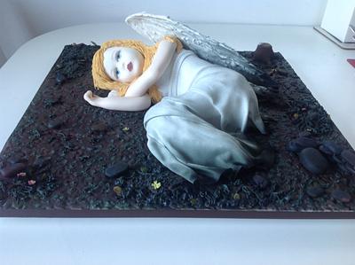 Fallen Angel - Cake by Lynnsmith